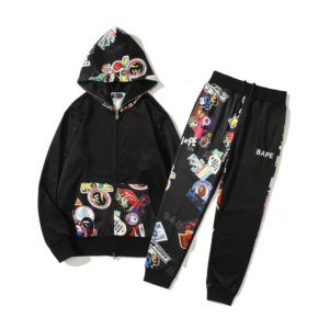 BAPE A BATHING Ape Classic Logo Track Suit-Black