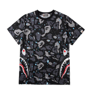 BAPE SPACE CAMO SIDE SHARK TEE