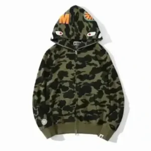 Bape Army Green Camo Hoodie